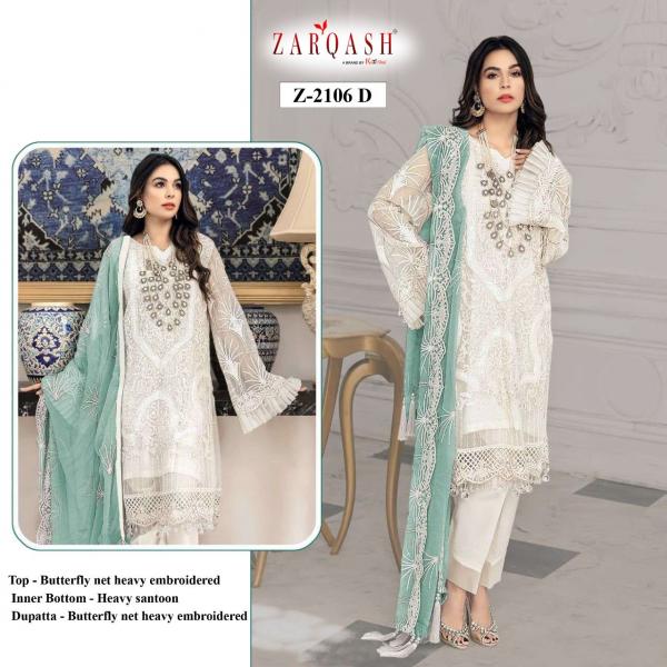 Zarqash Mirha Designer Embroidery Pakistani Salwar 